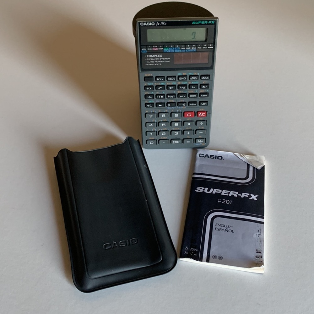 Casio Super FX 115D Solar Powered Scientific Calculator
